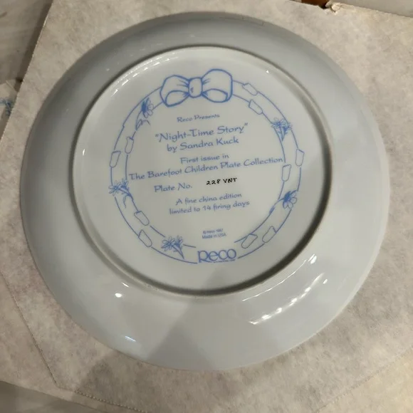 Night-Time Story by Sandra Kuck Vintage Collectors Plate 575 - Picture 5 of 7